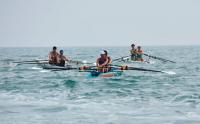 Reparto de triunfos entre malagueños, sevillanos, gaditanos y almerienses en el Campeonato de Andalucía y Open de Málaga de remo de mar