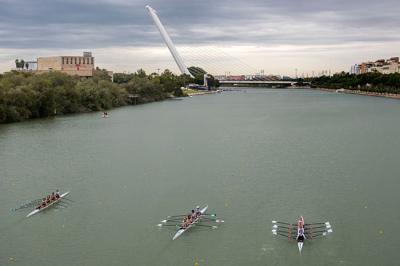 Segunda jornada de la Sevilla International Rowing Masters Regatta