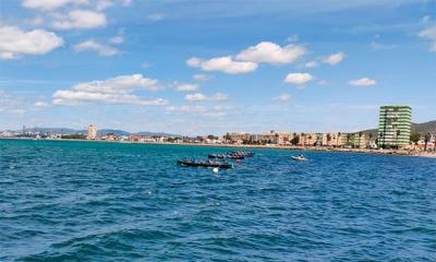  VII Liga Andaluza de remo en banco fijo llaut, en La Línea con reparto de medalla entre los clubes de Cádiz y Málaga