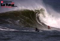 Olas de cinco metros en el Quiksilver la Vaca Gigante