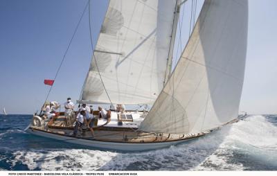 ‘Amorita’ (en Época Marconi) y ‘Moya 2’ (en Espíritu de Tradición) a un paso del triunfo de la I Barcelona Vela Clàssica-Trofeu Puig