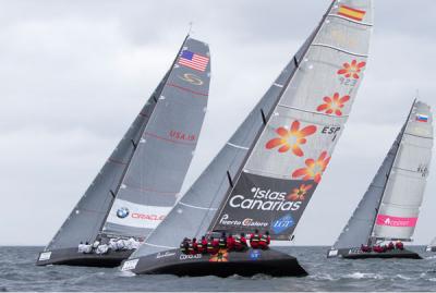 BMW-Oracle de Larry Ellison y Russell Coutts se proclama vencedor. Puerrto Calero noveno