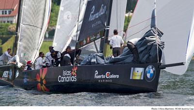 ISLAS CANARIAS PUERTO CALERO ESCALA CUATRO POSICIONES EN LA RC44’ AUSTRIA CUP