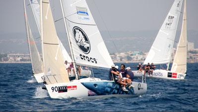 El J 80 Crocs domina la cuarta jornada de la Copa del Rey Audi Mapfre