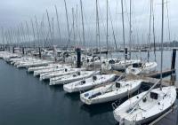 El temporal vuelve a dejar en tierra a la flota de J80 de la Liga de Invierno Baitra