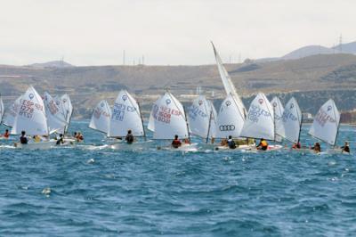 Amplia representación del RC Náutico de Gran Canaria en el Campeonato de Canarias de Optimist 