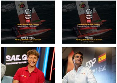 El equipo español de SailGP participará en la última sesión de SAIL IN Home