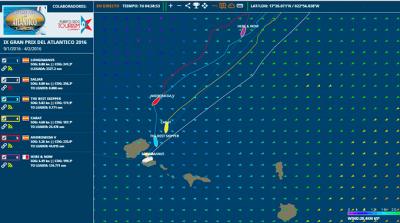 7ª singladura de la Regata Trasatlántica, Gran Prix del Atlántico. Escala técnica en Mindelo