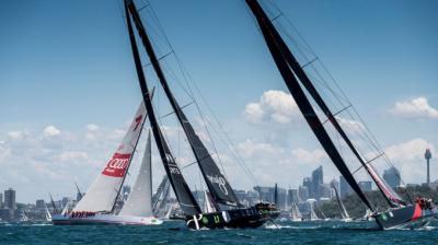 El supermaxi australiano PERPETUAL LOYAL, lidera la salida de la ROLEX SYDNEY HOBART 2016