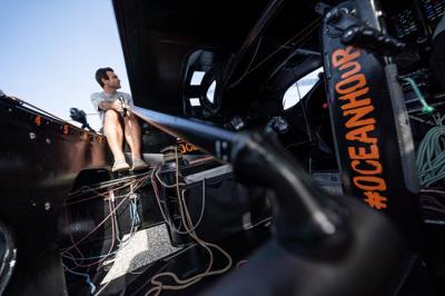 Las flotas se comprimen en su aproximación a la llegada de la tercera etapa de The Ocean Race Europe en Génova