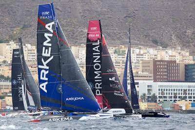 Los Ocean Fifty ya vuelan alrededor de Gran Canaria