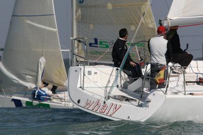 La escasez del viento impidió la disputa del Trofeo Noriega en la bahía de Cádiz