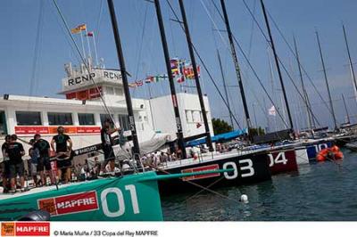 La flota de la Copa del Rey MAPFRE toma posiciones en el Real Club Nautico de Palma