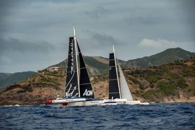 Maserati Multi 70 lidera la flota a 300 millas de la llegada en la Caribbean 600