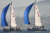 Morvan y Ainslie en la final del Master de España de Match Race