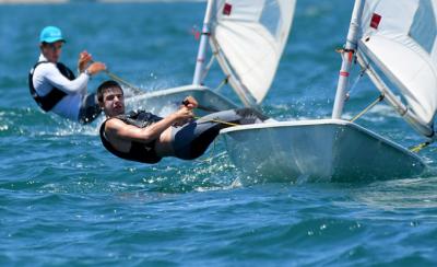  Más de medio centenar de embarcaciones en el Trofeo RCN Valencia de vela ligera.