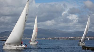 Ráfagas y Orlando se imponen en la 2ª manga del trofeo de invierno en la ria de Arousa.