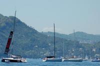 Sin viento en Santa Margherita Ligure. Regata cancelada.