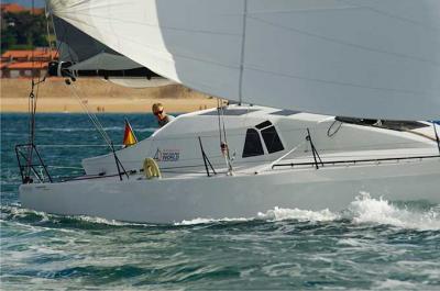 Alex Pella ultima su participación en la Route du Rhum