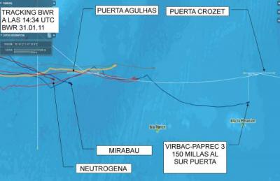 DIA 31 BWR. ¿POR QUE NAVEGA TAN AL SUR EL VIRBAC-PAPREC 3?