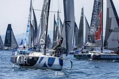 La Solitaire du Figaro. Salida de Gijón para la 2ªetapa con muy poco viento