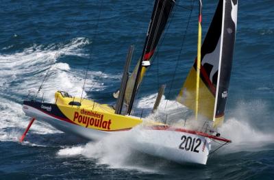 Vendée Globe. La cabeza de flota liderada por Macif en la latitud de Gibraltar