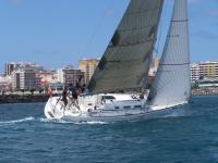 Triunfo del barco Islas Líneas Aéreas/Chafiras de Tenerife, en la Xv Regata Internacional Canarias/Madeira