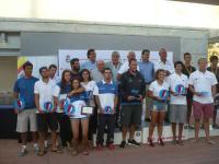 Alex Muscat en Finn,  Sven Stadel en Europe (M) y Irene Sanchez en Europe (F), campeones de España