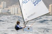 Alfonso Fernández es el primer líder de la Copa de Canarias de Óptimist 