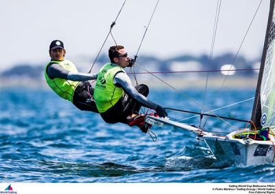 Buen debut de los regatistas españoles en la Melbourne World Cup Final