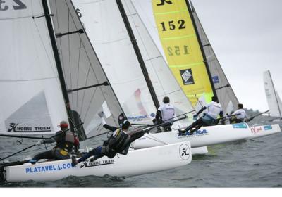 Cameselle y Castro ganan el VI Raid Rías Baixas de Catamaranes a Vela