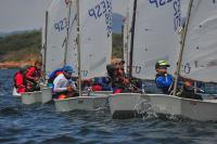 Canido en Optimist y Sanxenxo en 420 mandan en la primera jornada de la Semana Galega da Vela 