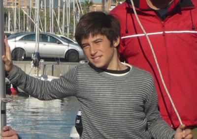 Carlos Robles, Campeón Absoluto de Cataluña Optimist y Silvia Mas, Campeona Femenina 