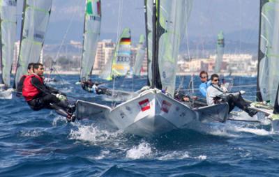 Carlos y Antón Paz en la Medal Race de Hyeres