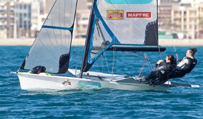 Christmas Race: Podio parcial para el 49er Fx de Támara y Berta