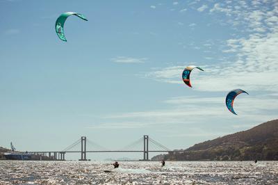 Completada en Cesantes la primera regata de la temporada de Kitesurf