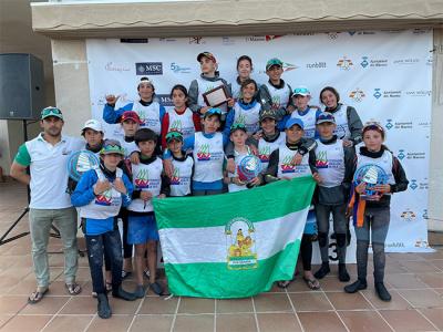 Copa de España de Optimist  Andalucía logra tres medallas en Tenerife tras un campeonato resuelto en cuatro pruebas.