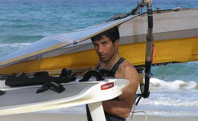 CURRO MANCHON, AL FRENTE DE LA FLOTA DEL NAUTICO SEVILLA  EN EL CAMPEONATO DEL MUNDO DE RACEBOARD