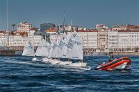 De nueve mangas previstas para el Campeonato Gallego de Optimist, sólo se pudieron llevar a cabo dos