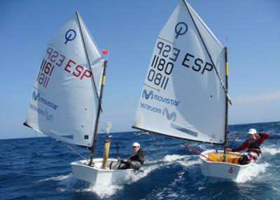 El Team movistar en el Mundial de Optimist con Carlos Robles