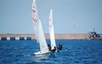 Escuela de Náutica de Santander, toca el tambor en la 1ª tirada del IV Gran Premio de Gijón de snipe