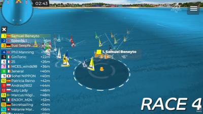 España en los cuartos de final de la eSailing Nations Cup