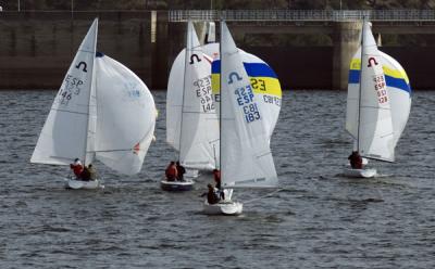 Flota Soling Náutico de Madrid. Terminó el trofeo primavera.