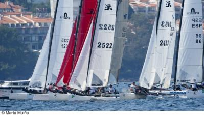 Francisco Catalán y José Quiñones, Campeones Gallegos de Catamarán