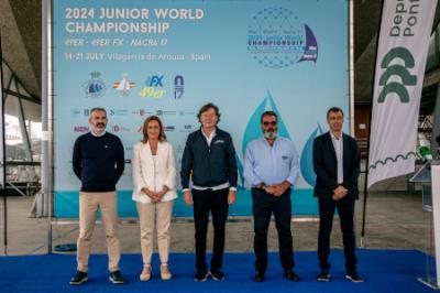 La ría de Arousa a punto para el Mundial juvenil de 49er, 49er FX y Nacra 17