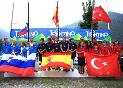 La selección Española campeona en el Europeo por Equipos de la clase Optimist