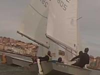 La tripulación del Patín, con Javier y Cristina Gutiérrez se hizo con la victoria en la única prueba de Snipe.