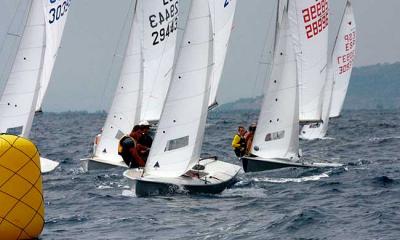 Los almerienses Antolín Alejandre y Francisco Martín-Lagos, líderes de la Copa de Andalucía de Snipe