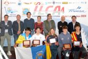 Los canarios Alonso Pérez y Patricia Caballero se proclaman campeones de España ILCA 4 en Portosín
