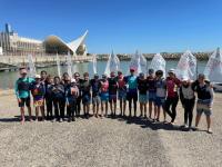 Los equipos andaluces preparan los nacionales en el Centro Especializado de Tecnificación Deportiva de Vela Bahía de Cádiz.